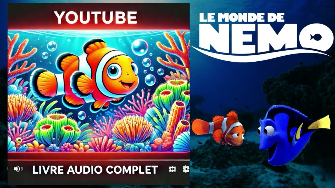 Le Monde de Nemo 🐠 | Livre Audio Complet | L'Aventure Sous-Marine de Disney Pixar
