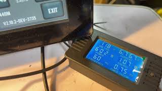 Tormach PCNC 440: spindle power monitoring during a cut (stalling captured)