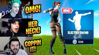 STREAMERS REACT TO *NEW* ELECTRO SWING EMOTE - Fortnite Best Moments \& Fortnite Funny Moments #194