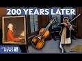 9-Year-old violinist plays Mozart's violin in historic performance