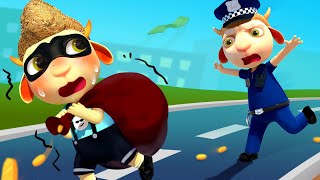 Cop Chasing Thief &amp; Police Story for Kids | Cartoon for Kids | Dolly and Friends 3D