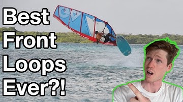 Best front loops ever?! Tonky Frans windsurfing in Bonaire