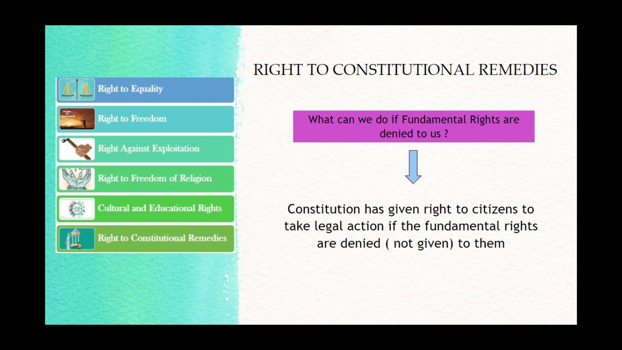 Right To Constitutional Remedies Lesson 1 YouTube Right To Constitutional Remedies Lesson 1 YouTube