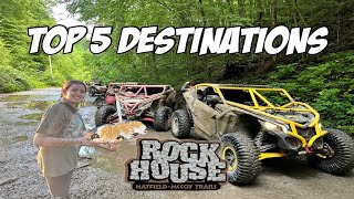 TOP 5 MUST SEE DESTINATIONS ON THE ROCKHOUSE TRAIL SYSTEM | Hatfield McCoy Trails | West Virginia