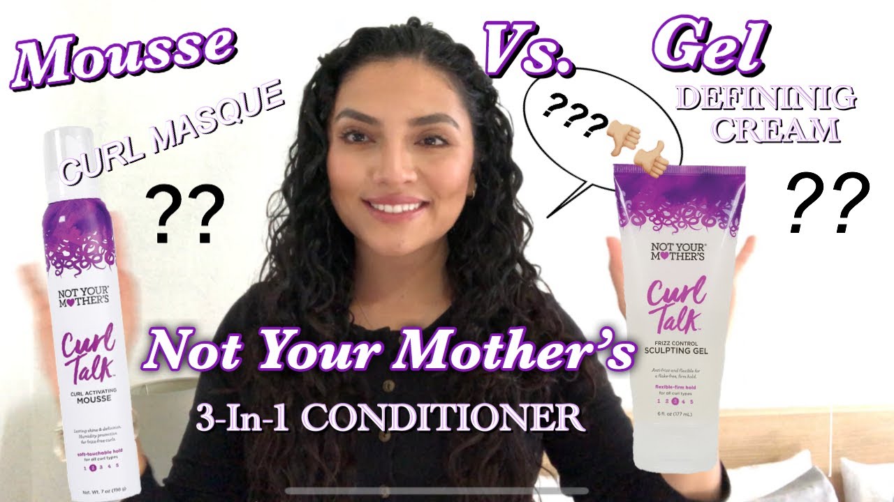 Not Your Mother's CURL TALK, Affordable ULTA, Mousse Vs. Gel First Impression | Marianellyy