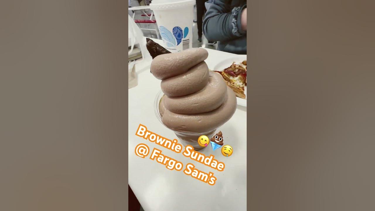 They used chocolate frozen yogurt coz vanilla is out. fargo