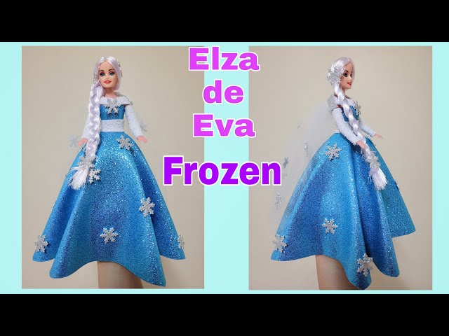 DIY COMPLETO - ARTE COM EVA - BONECA FROZEN - 