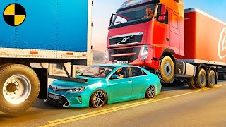 Dangerous Driving truck and Car Crashes game 4k  logitech rally bar [BeamNG.Drive]gameplay_ gamer 12