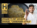 Schnelles spaghetti mit weiem spargel carbonara style rezept von steffen henssler