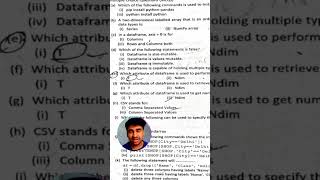 Dataframe is Mutable or Immutable ? CBSE IP Class 12 | 1 Marker Qs✅|MCQs| #shorts
