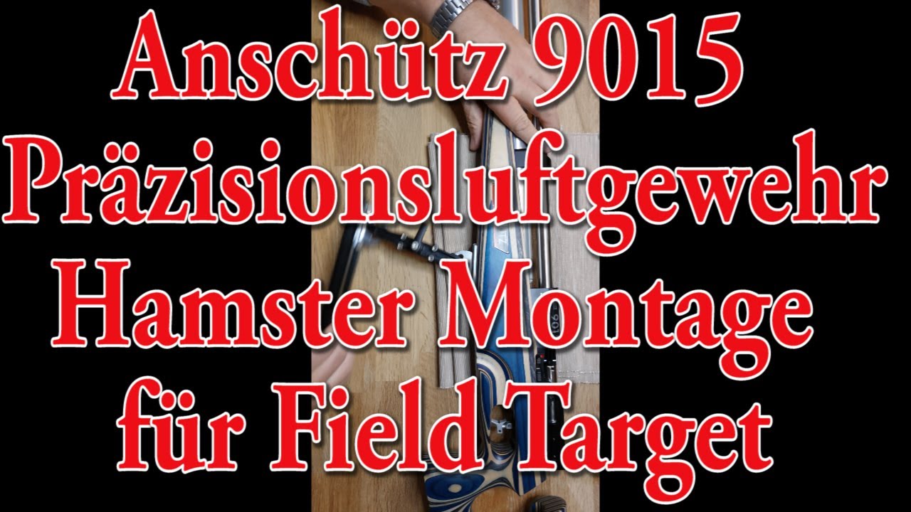 Anschütz 9015 Hamster Montage #Airgun #rifle - YouTube