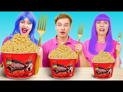 BIG VS MEDIUM VS SMALL PLATE CHALLENGE || Funny Giant VS Tiny FOOD by 123 GO! CHALLENGE