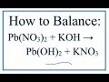 Balancing Chemical Equations Concepts