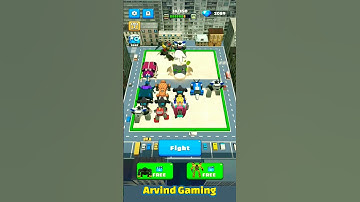 Two Pink Robot Merge in Blue Transformer Robots 🤖 😱 Merge Robot Transform Battle Game #shorts