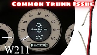 W211 Common Problem - Trunk Wiring Failure