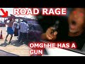 Mad man in road rage with gun | Mirror smash & Epic moto madness moments 2021