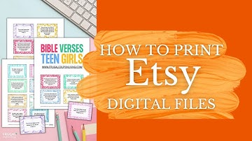 How to Print Etsy Digital Downloads at Home + How to Print Digital Art at Staples