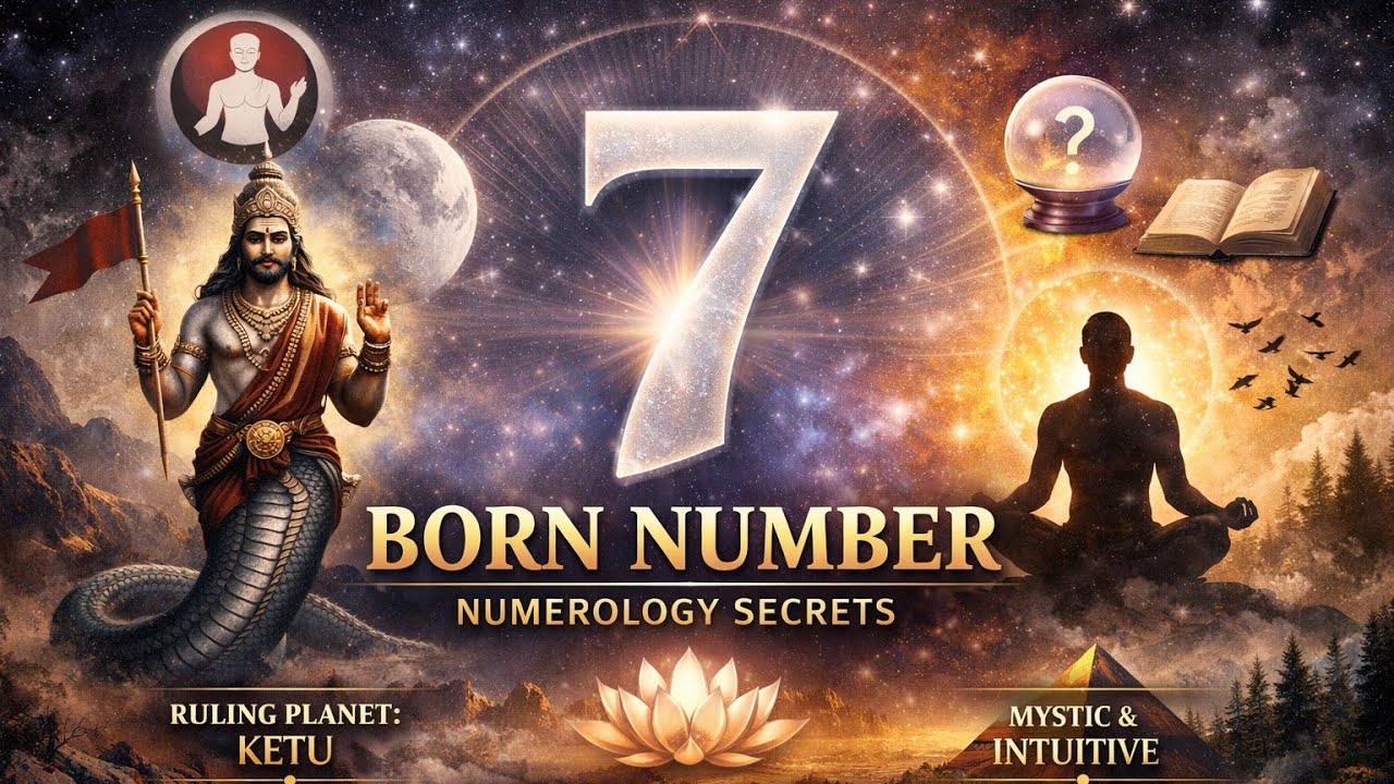 Born Number 7 | Ketu Number Secrets | Spiritual Power of Number 7