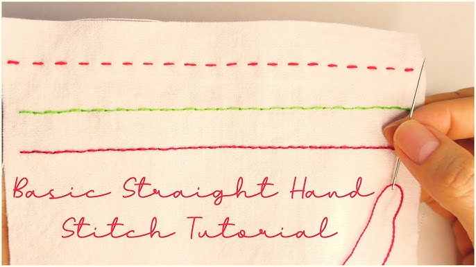 How to Hand Sew a Running Stitch 