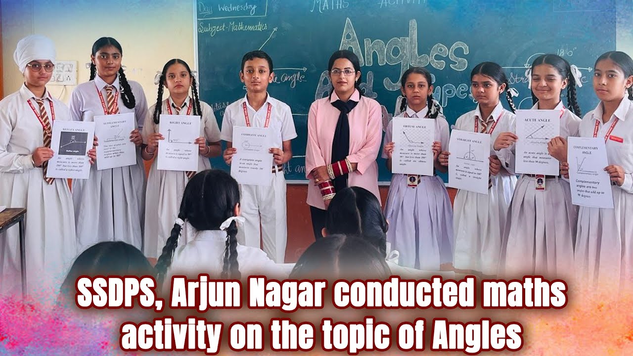 SSDPS, Arjun Nagar conducted maths activity on the topic of Angles