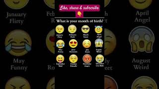 birth month emoji😊 10million views 😲😲😲#viralshort #trendingshorts #new #shortsfeed #emoji