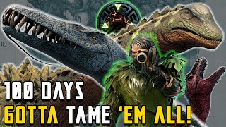 100 Days Ascended Ultimate Taming Challenge- Ark: Survival Evolved