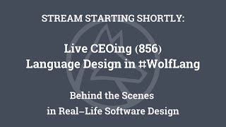 Live CEOing Ep 856: Language Design in Wolfram Language [Tabular]