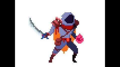 Pixel art ninja