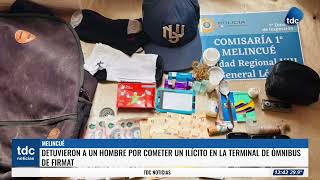 MELINCUÉ | DETUVIERON A UN HOMBRE POR COMETER UN ILÍCITO EN LA TERMINAL DE ÓMNIBUS DE FIRMAT