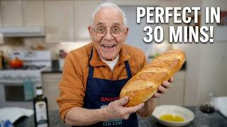 Homemade Italian Bread in 30 Minutes! No fancy equipment!