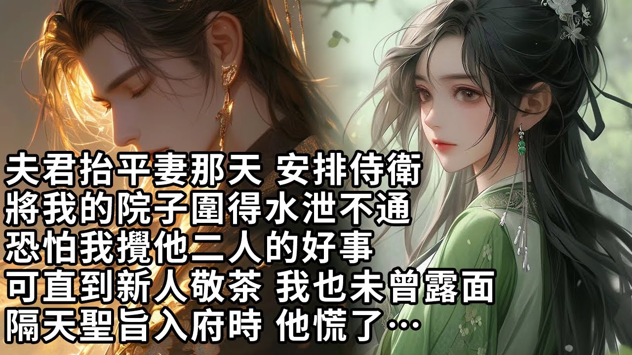 【一口氣看完】夫君抬平妻那天 安排侍衛，將我的院子圍得水泄不通，恐怕我攪他二人的好事，可直到新人敬茶 我也未曾露面，隔天聖旨入府時 他慌了…【許青瑟】【大女主】