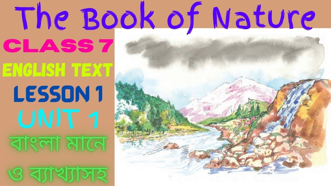 The Book of Nature Class 7 Bengali Meaning। Class 7 Lesson 1 The Book