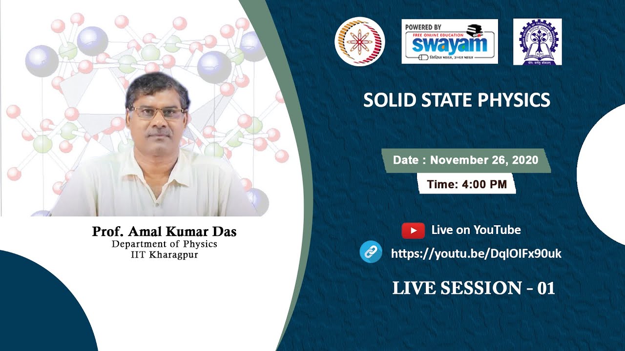 LIVE Session -1 : Solid State Physics - YouTube