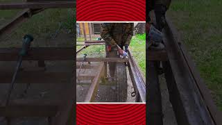 Grinding Down Rust on a Trailer Frame