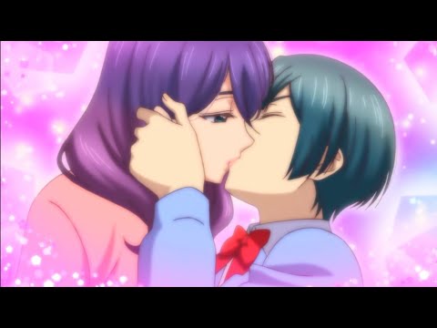 Besos anime Yuri | castellano | watashi ga motete dousunda | Yuri kiss #1