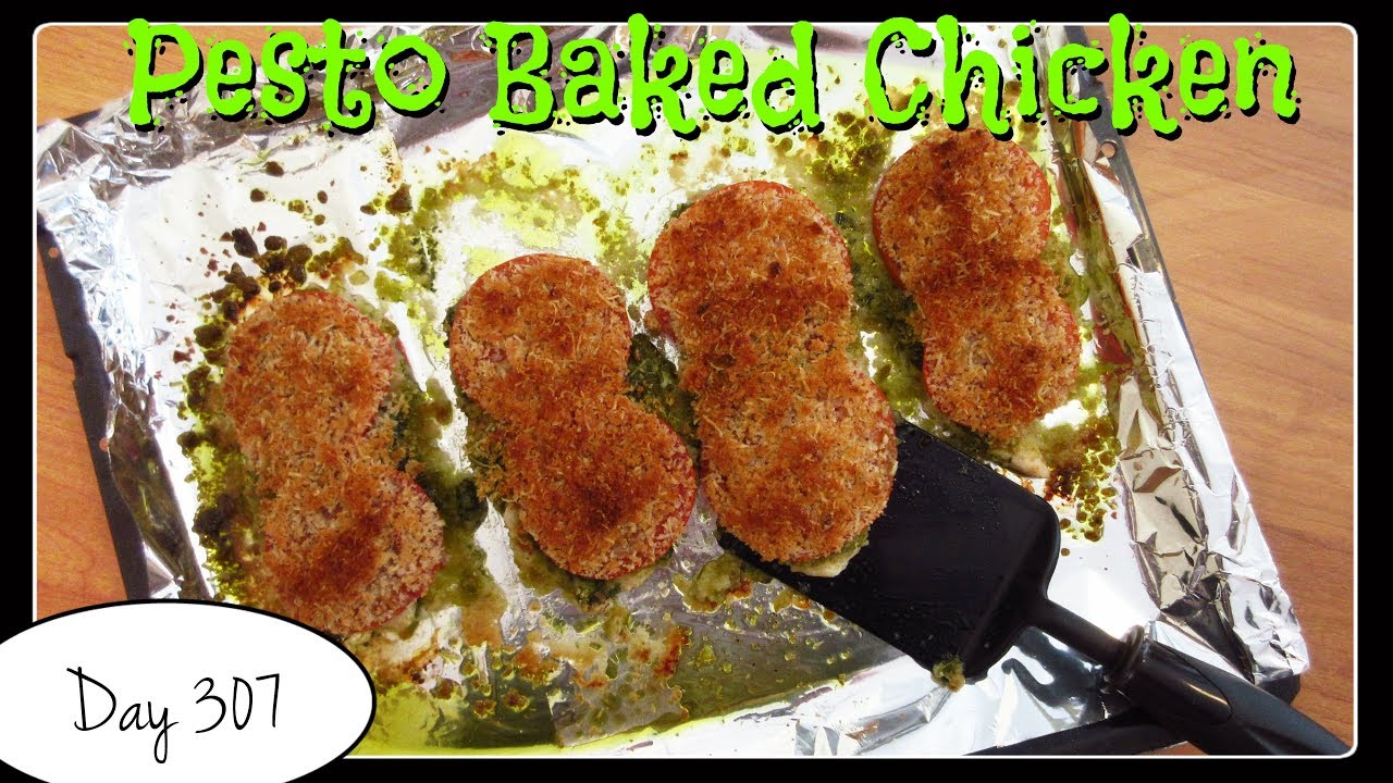 Pesto Baked Chicken Recipe by Laura Vitale [Food Challenge DAY 307