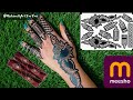 tried meesho mehndi stencil available/how to use mehndi sticker#mehndistencil #mehndisticker#viral