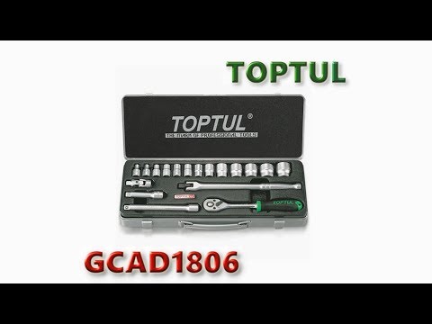Обзор набора инструмента TOPTUL GCAD1806