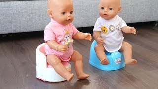 Как Мама Приучала Двойняшек Беби Бон Ходить на Горшок Куклы Пупсики Для девочек 108мама тиви