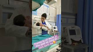 Doctor👩🏻‍⚕️&amp; 👶newborn baby cute bonding#shorts#viral