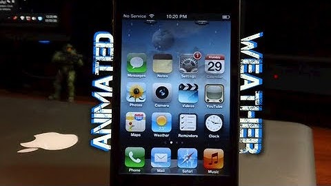 Live Animated Springboard Weather Widget For iPhone & iPod Touch - Best iPhone Widgets