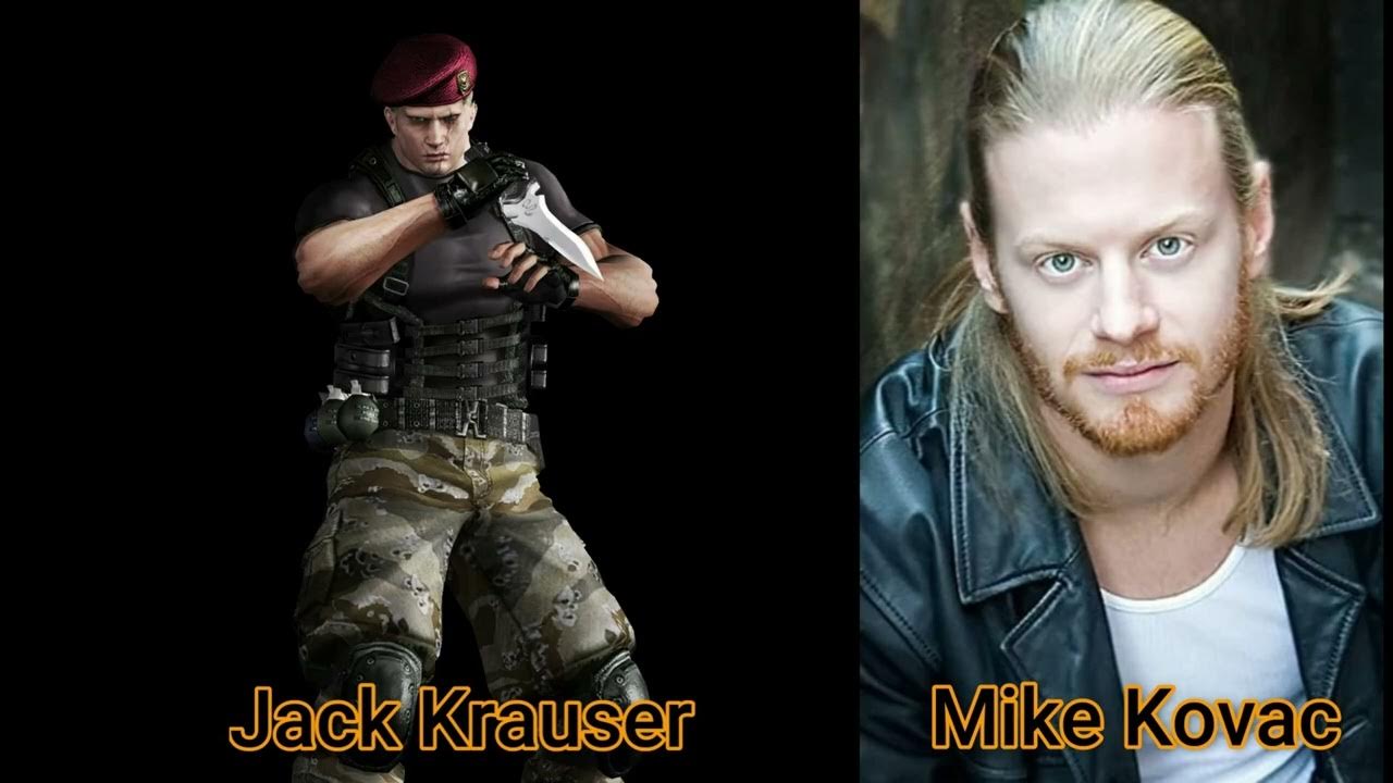 Resident Evil 4 Biohazard Leon Kennedy Jack Krauser Metal 