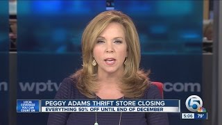 Peggy Adams thrift store closing