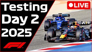 🔴F1 Pre-Season Testing (Day 2) - Commentary + Data