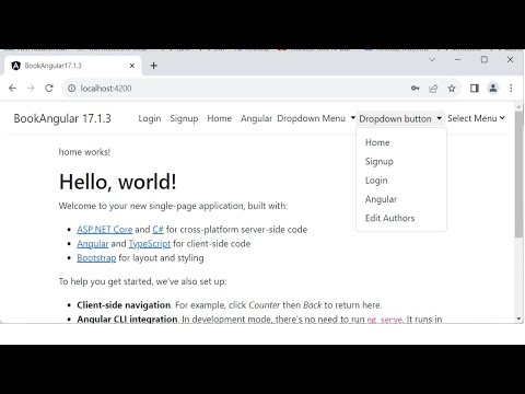 Create a dropdown