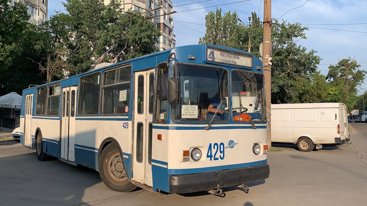 ЗиУ-682Г [Г00] #429. Разворот на кольце «Жилпосёлок» и заезд в депо ...