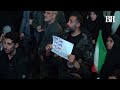 Iranians celebrate after the announcement of a ceasefire