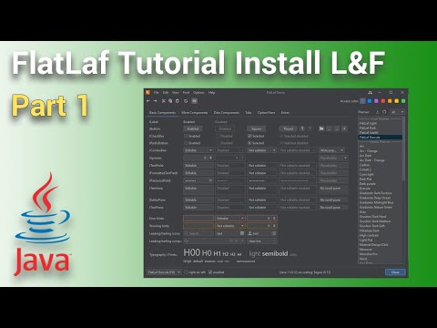 FlatLaf Tutorial - How to install flatlaf look and feel (Part 1)