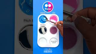 Satisfying Flickr Logo Color Mixing! #colormixing #asmr #satisfying #mixedcolors