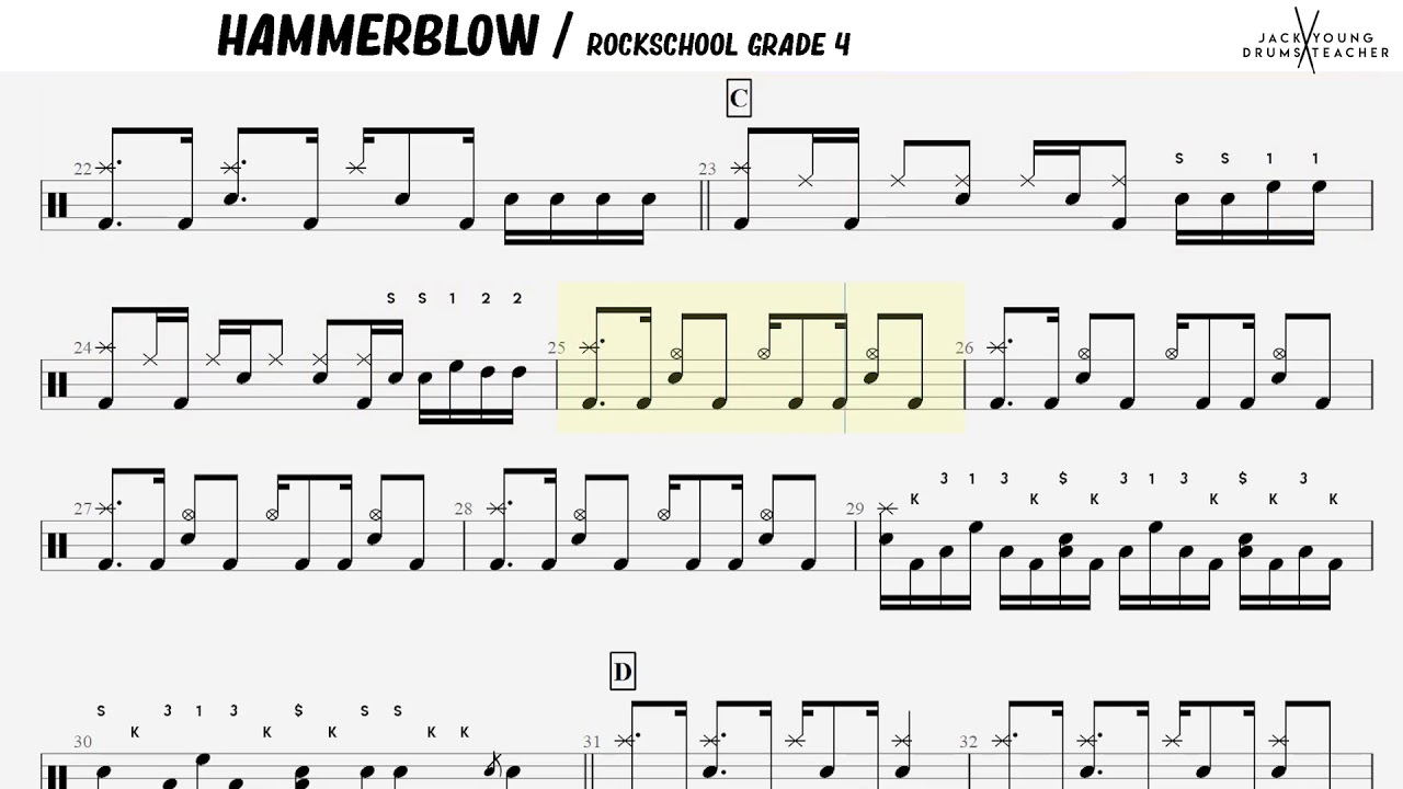 How to Play Hammerblow on Drums 🥁